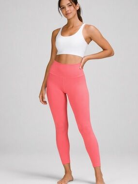 Lululemon Align HR Pant 25 Pink Lychee Nulu Leggings Sz 6